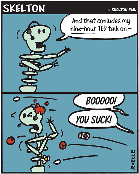 skeleton ted talk comic