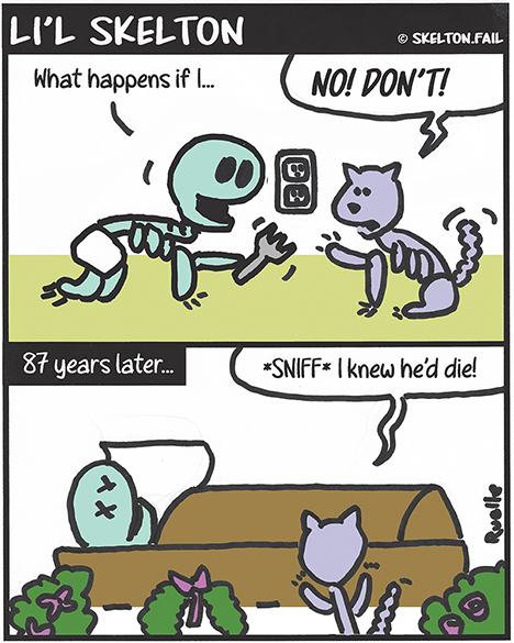 Skeleton fork electrical socket