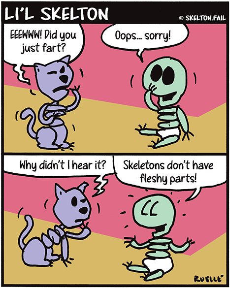 Skeleton fart