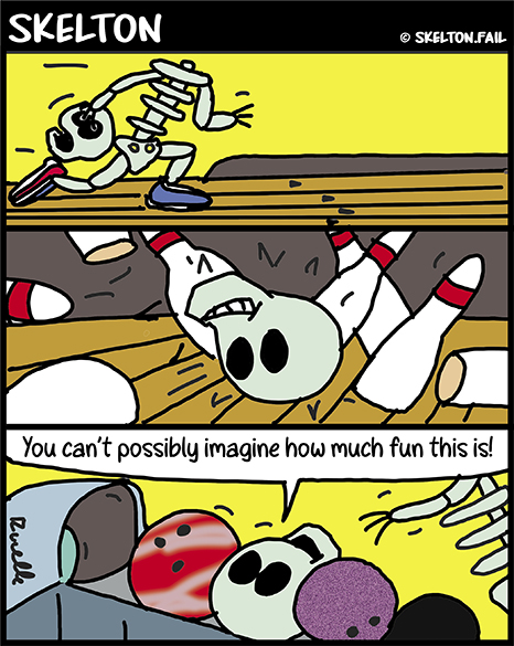 Skelton – Let’s Take the Skeleton Heads&nbsp;Bowling!