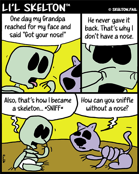 Li’l Skelton – Nosy, Aren’t You?&nbsp;💀