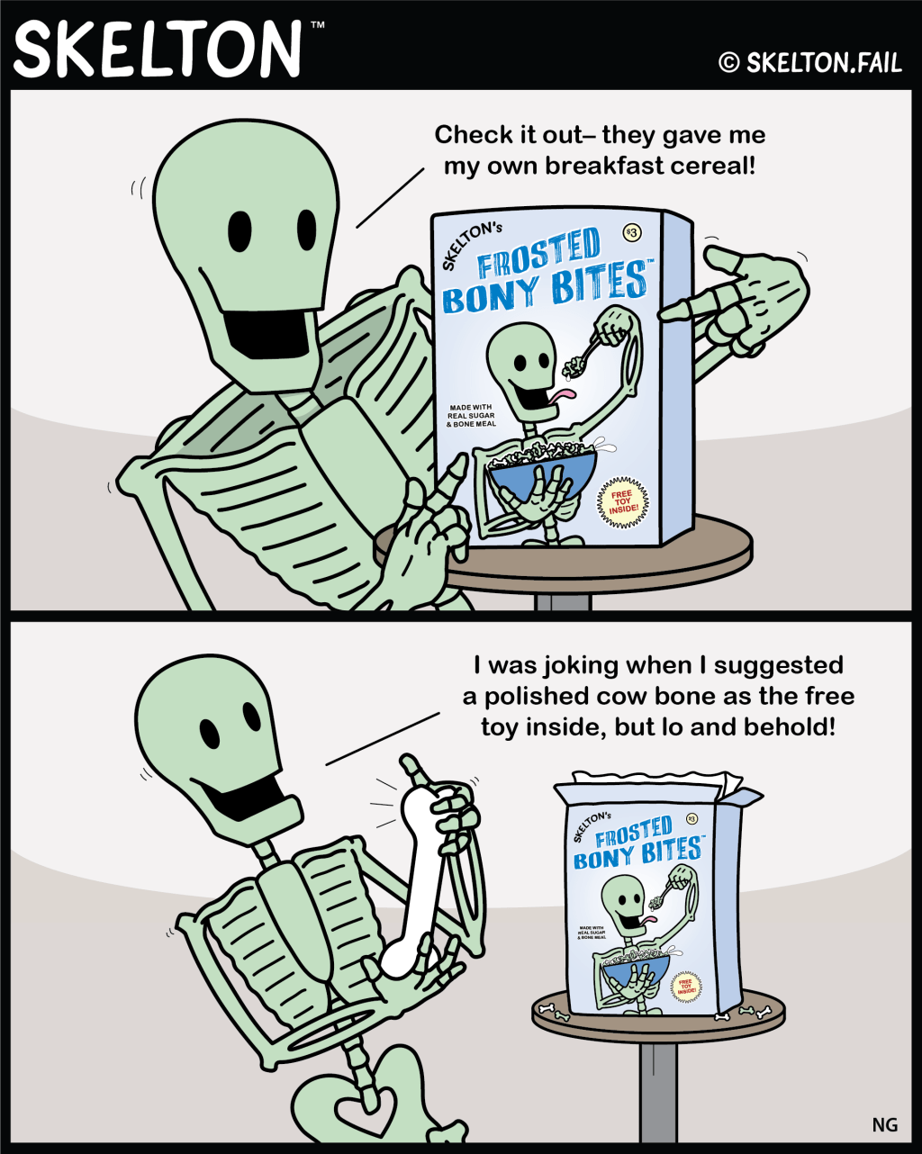 Skelton – Frosted Bony Bites&nbsp;🥣