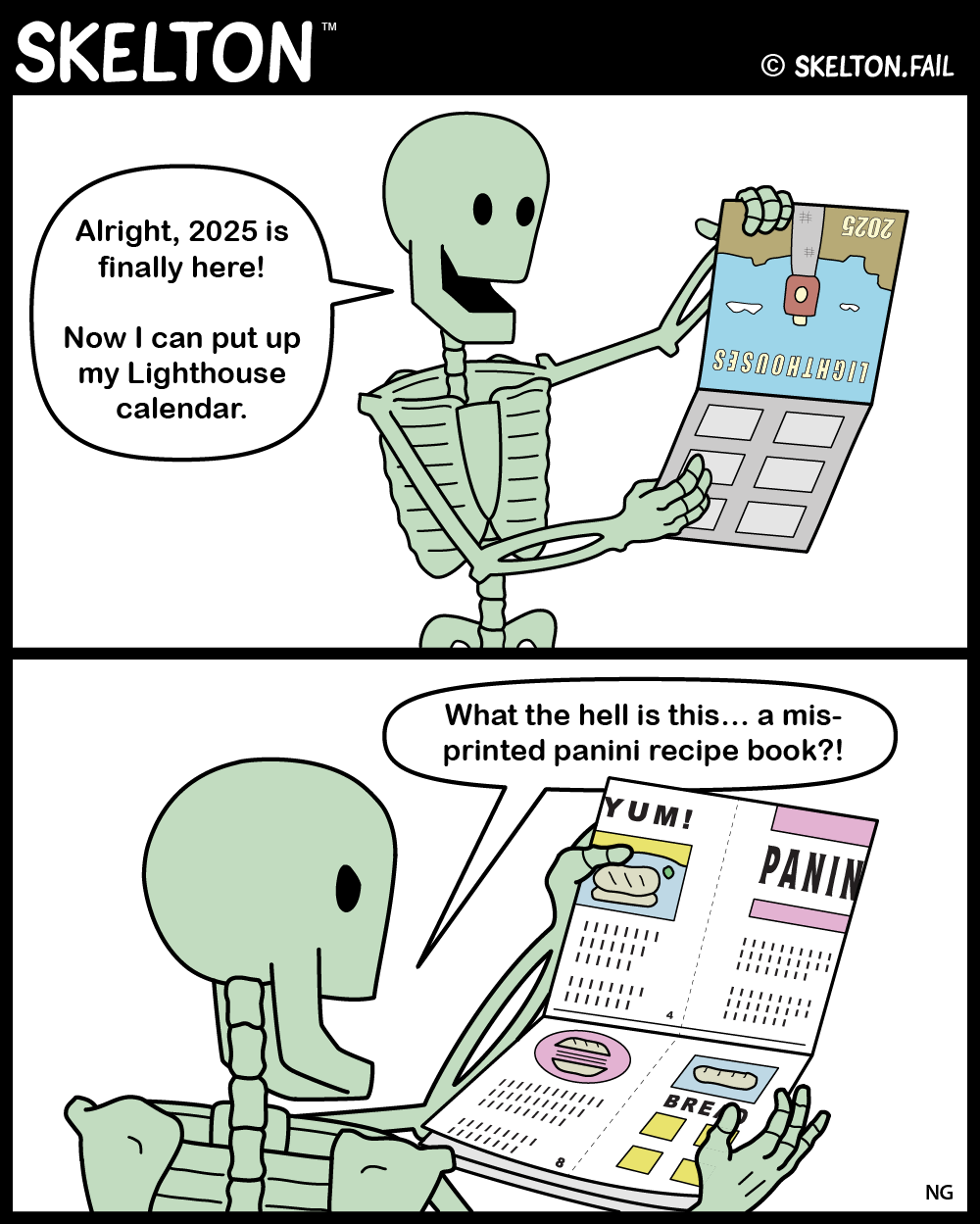 Skelton — New Year Calendar&nbsp;🗓️