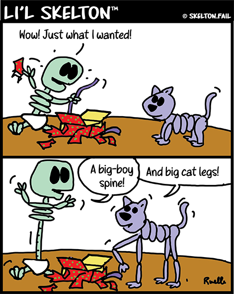 Skeleton baby christmas