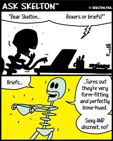 Skeleton underwear