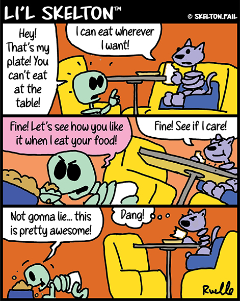 Li’l Skelton – Chow Down&nbsp;🐾