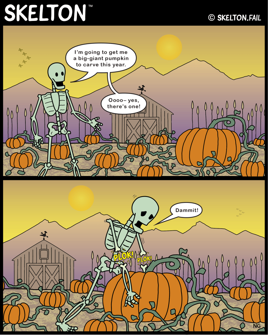 Skelton – Pumpkin Pickin’&nbsp;🎃